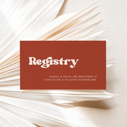 レトスタイリッシュラ結婚コッタの登記用紙 エンクロージャーカード