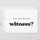 レトスタイリッシュルは証人カードか 招待状 (正面)