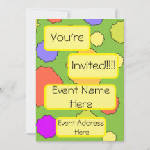 レトファンキーカラフル円