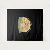 レトリバーで人生の黄金かわいい – ゴールデンデザイン タペストリー (正面(横))