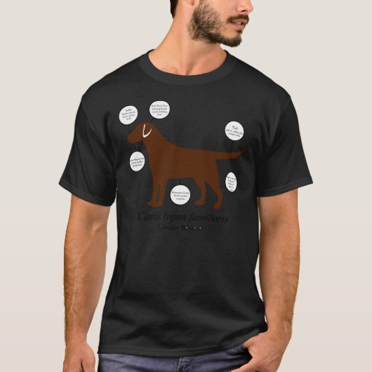 レトリバーのラブラドール構造 Tシャツ (正面)