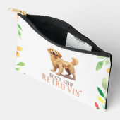 レトリバー犬 アクセサリーポーチ (見開き)