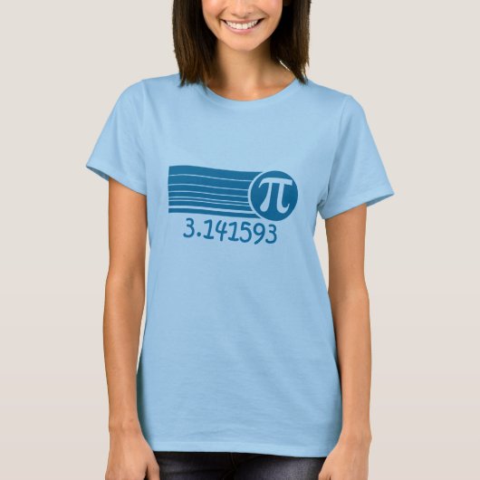 レトロπシンボル 円周率の日 Tシャツ (正面)