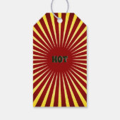 レトロあなたの有名なサルサキャニングつるラベルラベル ギフトタグ (裏面)