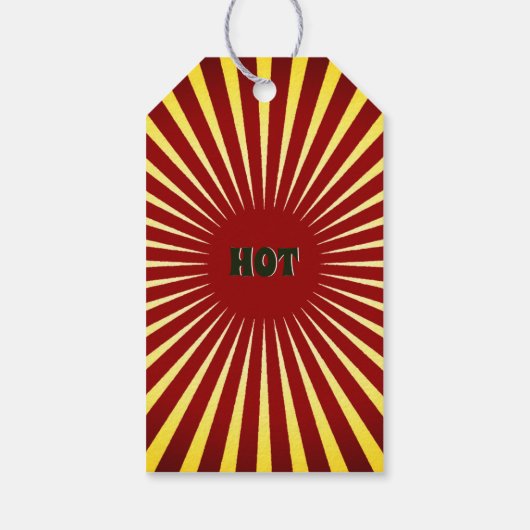 レトロあなたの有名なサルサキャニングつるラベルラベル ギフトタグ (裏面)