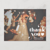 レトロありがとう結婚の写真 ポストカード (正面)