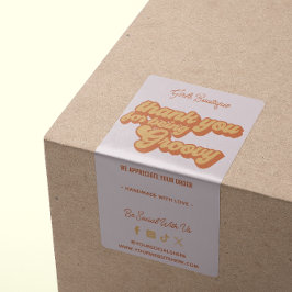 レトロありがとう購入Groovy Terracotta ラベル