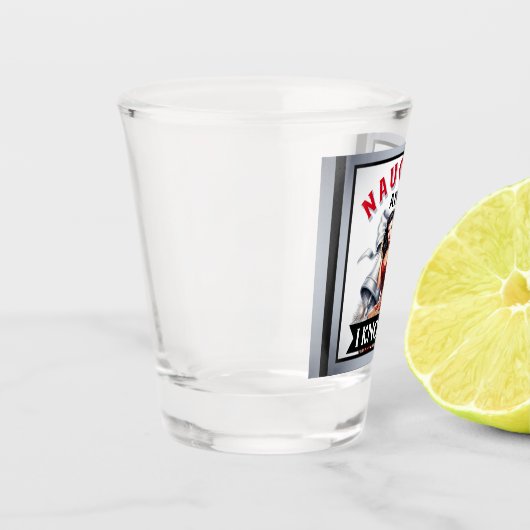 レトロいけなと私はそれを知っているクリスマスピンナップ ショットグラス (左)