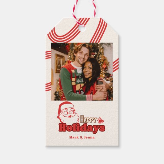 レトロいけなサンタクロース ギフトタグ (正面)