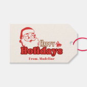 レトロいけなサンタクロース ギフトタグ (正面(横))
