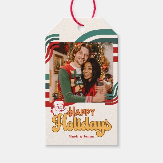 レトロいけなサンタクロース ギフトタグ (正面)