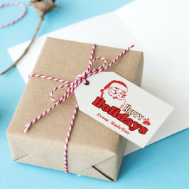 レトロいけなサンタクロース ギフトタグ