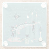 レトロいけな子猫クリスマス©stuxtine ガラスコースター (裏面)