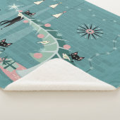 レトロいけな子猫クリスマス©stuxtine シェルパブランケット (3/4)