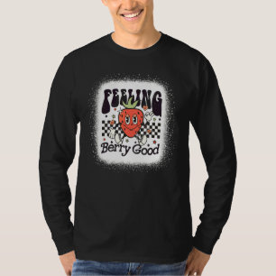 レトロいちごの気持ちベリーグッドポジティブマインド Tシャツ