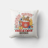 レトロいとこのクルーのクリスマスの子供たち クッション (正面)