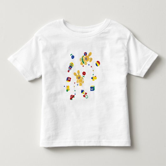 レトロうさぎ 子供服Tシャツ トドラーTシャツ (正面)