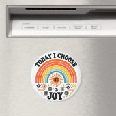 レトロうれしそうなレインボーピースマグネット喜びを選択 マグネット (インサイチュ (食洗機))