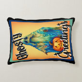 レトロおかしいハロウィーン アクセントクッション (正面)