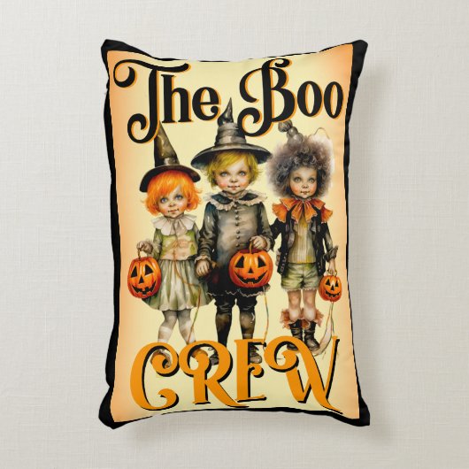 レトロおかしいハロウィーン アクセントクッション (正面(垂直))