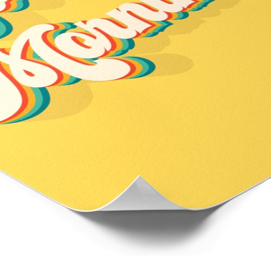 レトロおはよう ポスター (角)