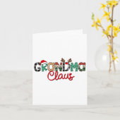 レトロおばあちゃんクローストナディークリスマスマッチングFa カード (黄色い花)