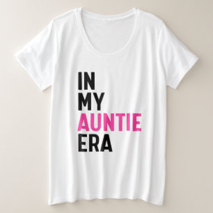 レトロおばさん母の日 プラスサイズTシャツ