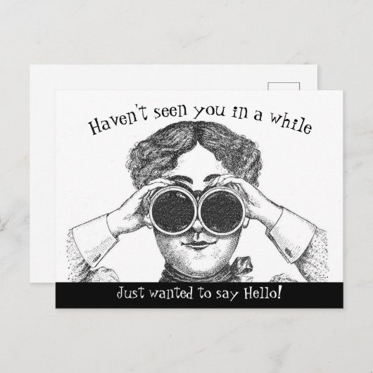 レトロおもしろいが挨拶したかった ポストカード (正面/裏面)