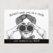 レトロおもしろいが挨拶したかった ポストカード (正面)