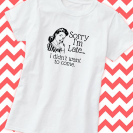 レトロおもしろいがTシャツに遅れている Tシャツ