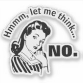 レトロおもしろいなしステッカー シール (正面)