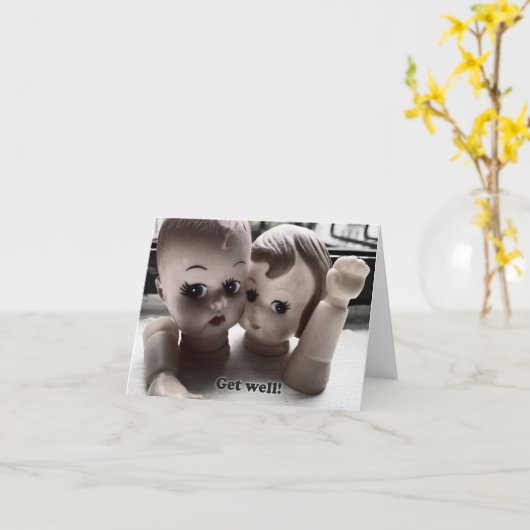 レトロおもしろいな人形を壊してウェルカードを取得 カード (黄色い花)