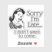 レトロおもしろいの遅延ステッカー シール (シート)