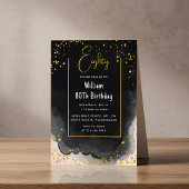 レトロおもしろいアダルトユーモアハッピーシック80誕生日 招待状