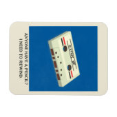 レトロおもしろいカセットテープ巻き戻し鉛筆 マグネット (横)