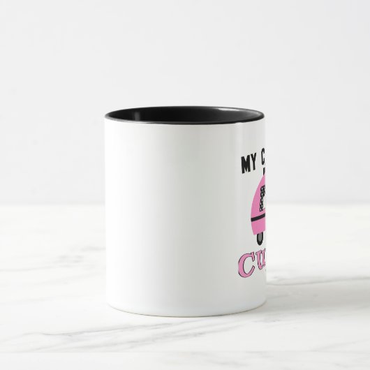 レトロおもしろいキャンパーコーヒーマグ マグカップ (中央)