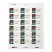 レトロおもしろいクリスマスツリーオーナメント ラベル (フルシート)