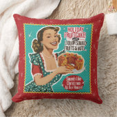 レトロおもしろいクリスマス クッション (ブランケット)