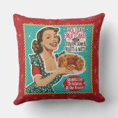 レトロおもしろいクリスマス クッション (裏面)