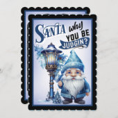 レトロおもしろいクリスマス サンキューカード (正面/裏面)