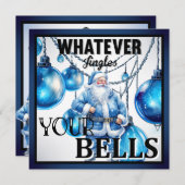 レトロおもしろいクリスマス シーズンカード (正面/裏面)