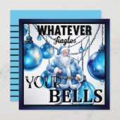 レトロおもしろいクリスマス シーズンカード (正面/裏面)