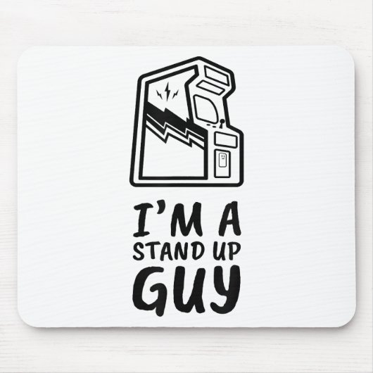 レトロおもしろいゲーマーアーケードオールドスクール80のビデオゲーム マウスパッド (正面)