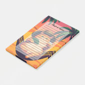 レトロおもしろいサマーキャットバケーション ポストイット (アングル)