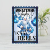 レトロおもしろいサンタクリスマス サンキューカード (スタンド正面)