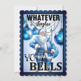 レトロおもしろいサンタクリスマス サンキューカード