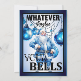 レトロおもしろいサンタクリスマス サンキューカード