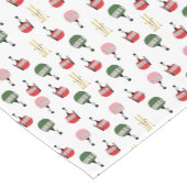 レトロおもしろいスキーリフトゴンドラウィンタースキーヤー ショートテーブルランナー (コーナー)