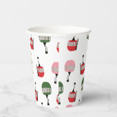 レトロおもしろいスキーリフトゴンドラウィンタースキーヤー 紙コップ (右)