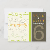 レトロおもしろいスクライブルツインズ子供の誕生日招待状 招待状 (正面)